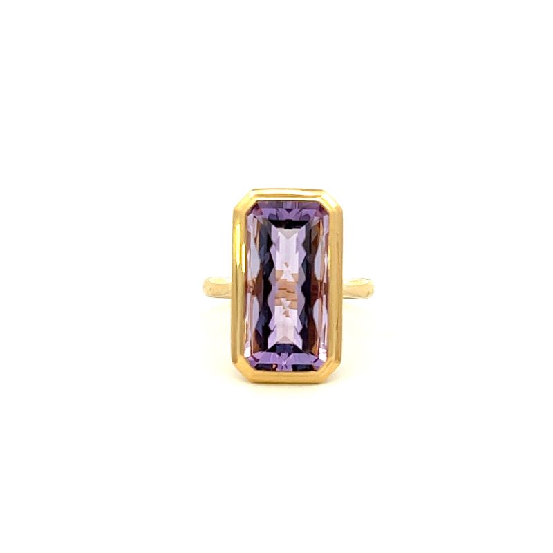 Emerald Cut Amethyst Ring